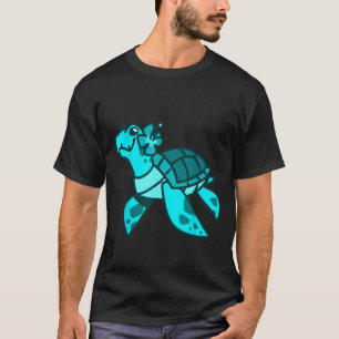 Cute sweet cartoon sea turtle ocean animal kids an T-Shirt