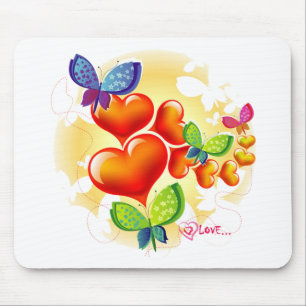 Cute Sweet Colorfull Summer Love Friendship Mouse Pad