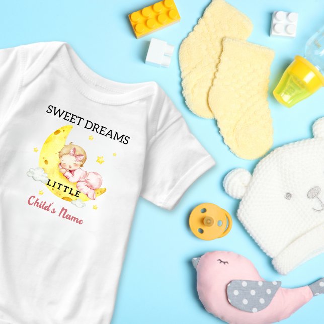 Cute Sweet Dreams Little Baby Girl Custom Baby Bodysuit (Creator Uploaded)