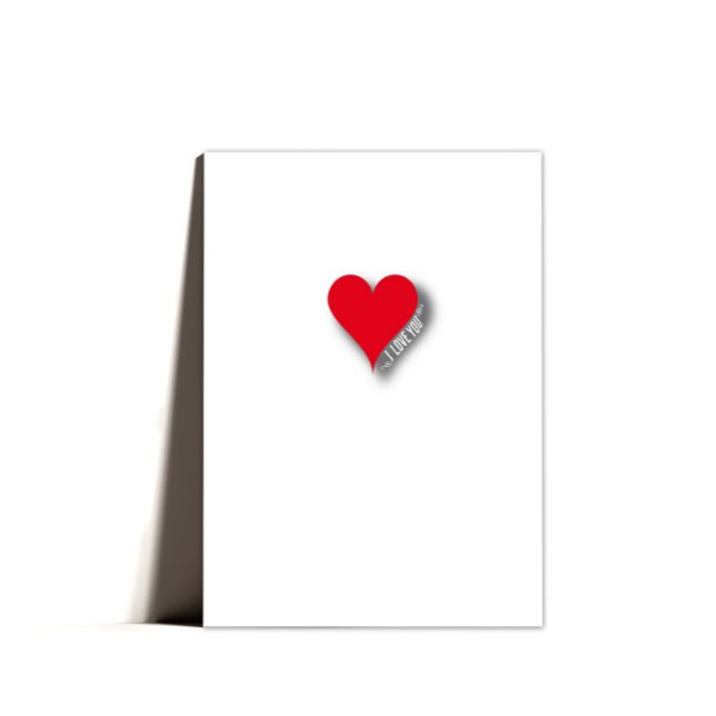 Cute Sweet Minimal Heart Valentine's Card (Creator Uploaded)