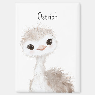 Cute Sweet Ostrich Animal Magnet