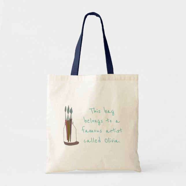 Cute Sweet Quirky Famous Artist  Tote Bag (Front)