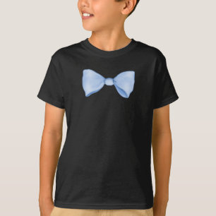 Cute Sweet Simple Baby Blue Bow T-Shirt
