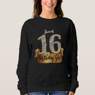 Cute Sweet Sixteen party outfit in black and yello Sweatshirt