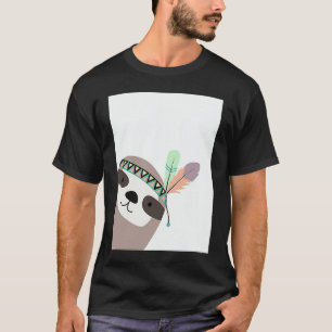 Cute Sweet Sloth Cool Happy  Animals Sloth Mode T-Shirt
