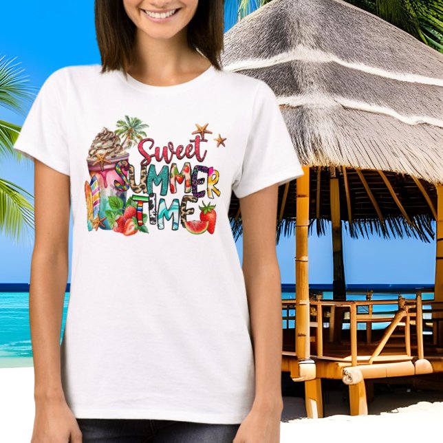 cute sweet Summer time word art T-Shirt (Creator Uploaded)