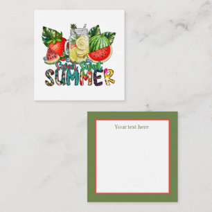 cute sweet Summertime add sentiment  Card