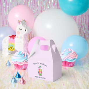 Cute Sweet yogurt Smoothies fruit Juice bar shop Favour Box