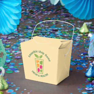 Cute Sweet yogurt Smoothies fruit Juice bar shop Favour Box