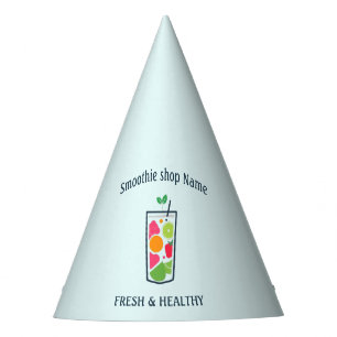 Cute Sweet yogurt Smoothies fruit Juice bar shop Party Hat