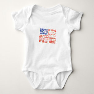 Cute sweets baby brother American FLAG Bodysuit