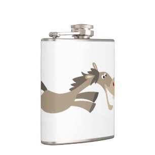 Cute Swift Cartoon Horse Hip Flask