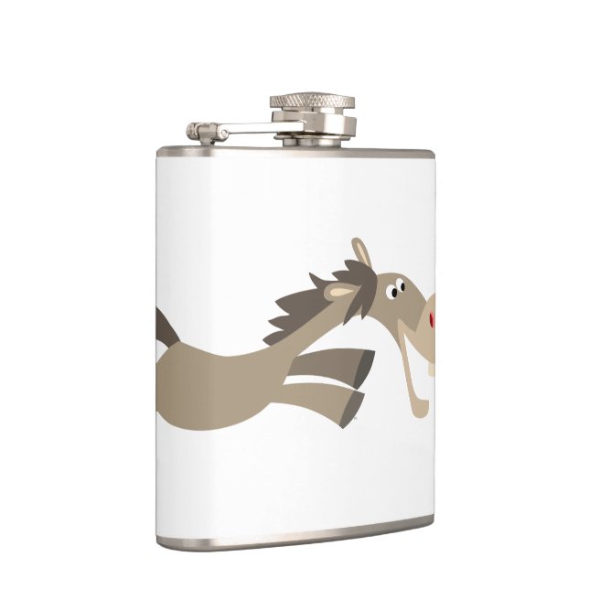 Cute Swift Cartoon Horse Hip Flask (Right)