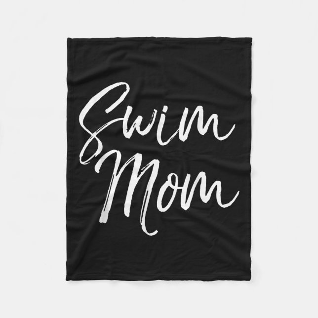 Cute Swimming Mom Mother's Day Gift For Swimmers S Fleece Blanket (Front)