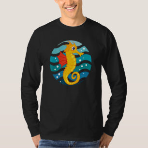 Cute Swimming Seahorse Water Swimmer T-Shirt