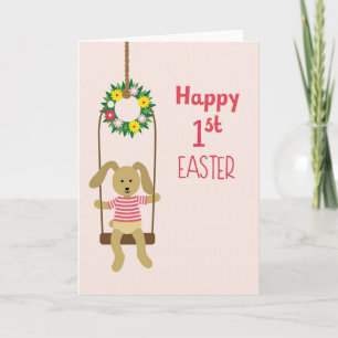 Cute Swinging Plush Friend Card