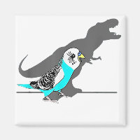 Cute T-rex Blue Budgie Funny Birb memes Screaming