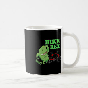 Cute T-rex Mountain Bike Dinosaur . Mtb Biking Tee Coffee Mug