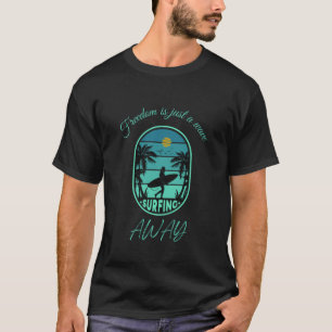 Cute t-shirt with surfing design