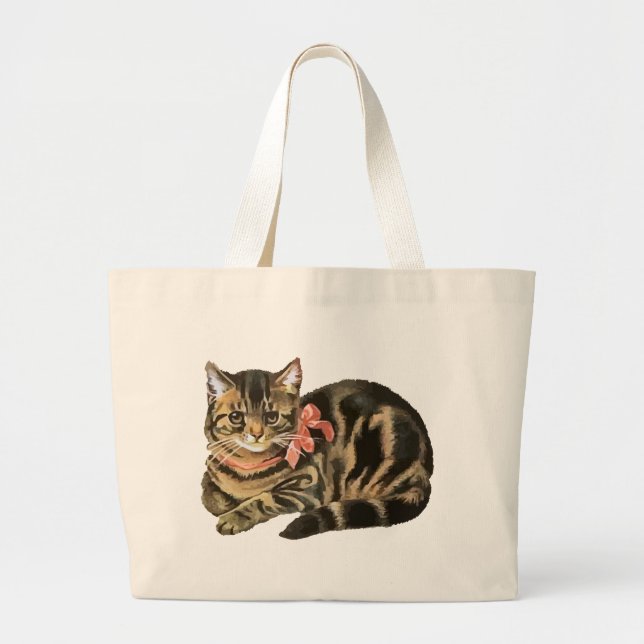 Cute Tabby Calico Cat / Kitten Bag (Front)