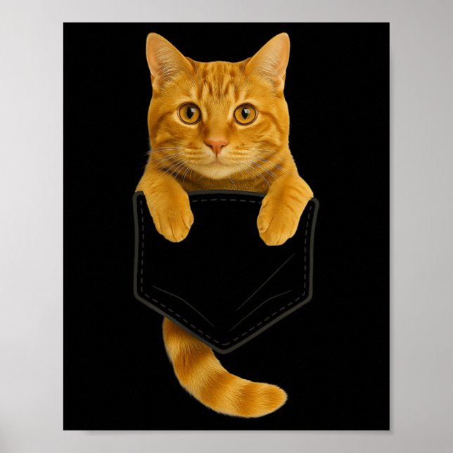 Cute Tabby Cat Cket Funny Cat Mum Cat Dad Cat Love Poster (Front)