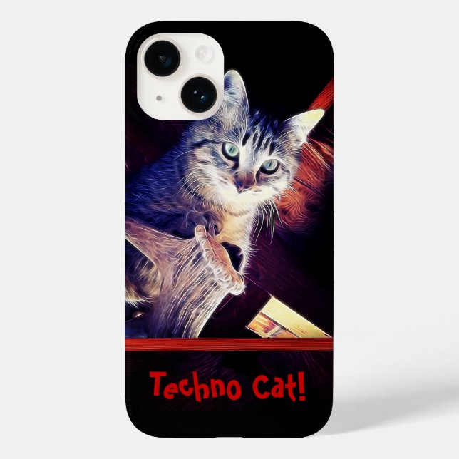 Cute Tabby Cat In The Rafters Photo Custom Case-Mate iPhone Case (Back)
