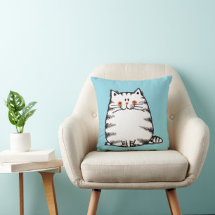 Cute Tabby Cat – Kawaii kitty for cat lovers Cushion