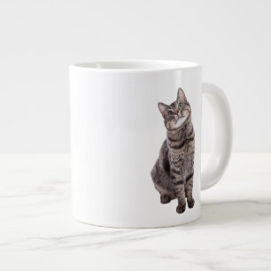 Cute Tabby Cat Large Coffee Mug