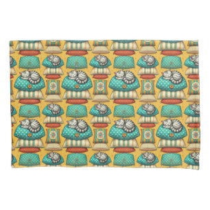 Cute Tabby Cat Resting Pillowcase