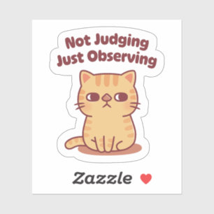 Cute Tabby Cat Side Eye Not Judging Just Observing