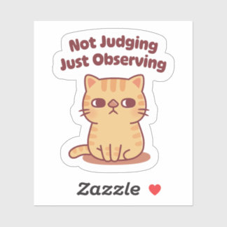 Cute Tabby Cat Side Eye Not Judging Just Observing