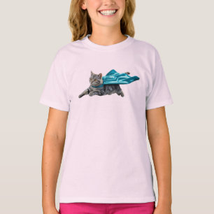 Cute Tabby Superhero Kids' T-Shirt