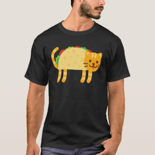 Cute Taco Cat Funny Cinco De Mayo Pet Owner Foodie T-Shirt