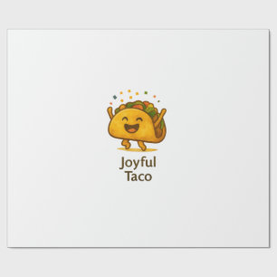 Cute Taco Fiesta Birthday Wrapping Paper
