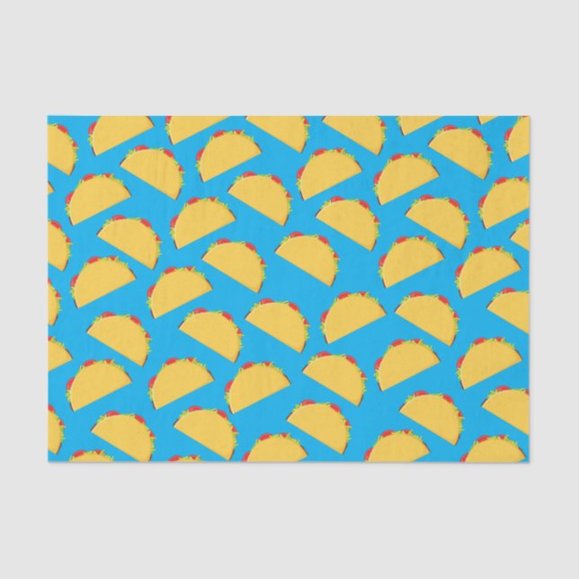 Cute Taco Kids 1st Birthday Party Mexican Food Tissue Paper (Front)