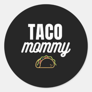 Cute Taco Mummy For Cinco De Mayo Fiestas With Tac Classic Round Sticker