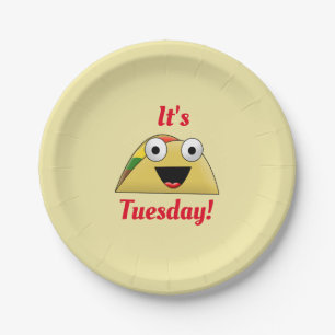 Cute Taco Tuesday Paper Plate