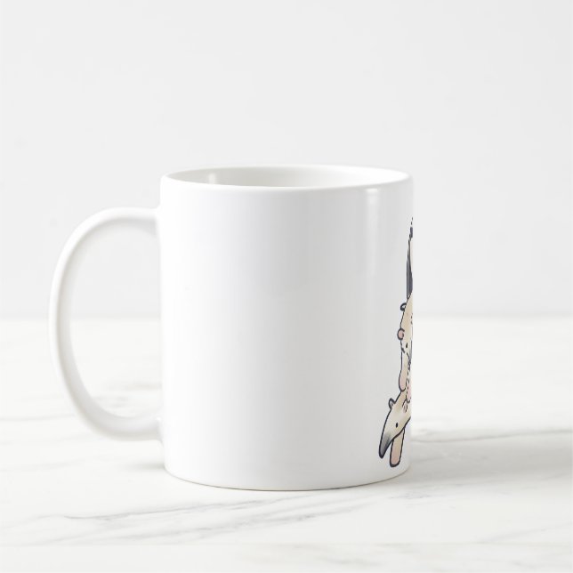 Cute tamandua stack coffee mug (Left)