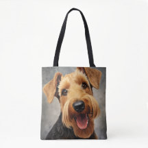 CUTE TAN & BROWN WELSH TERRIER DOG