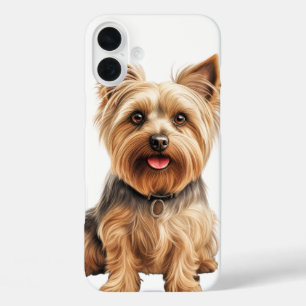 CUTE TAN SILKY TERRIER PUPPY DOG iPhone 16 PLUS CASE