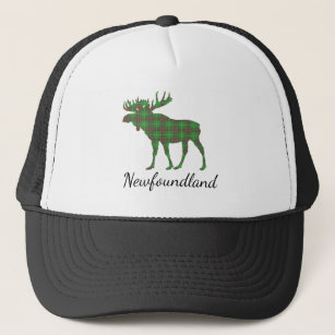 Cute Tartan moose Newfoundland hat
