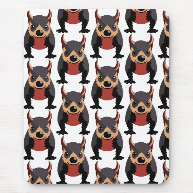Cute Tasmanian Devil Design Mouse Pad (Front)