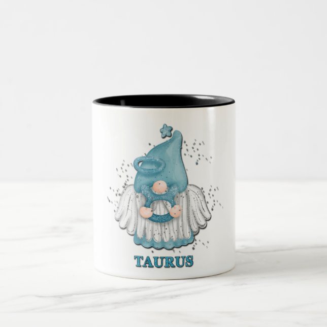 Cute Taurus Gnome Zodiac Sign  Mug (Center)