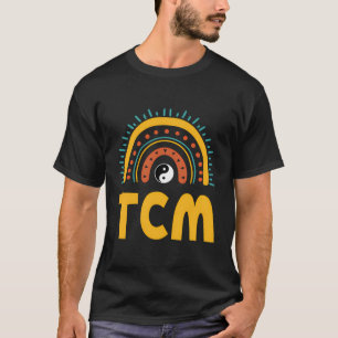 Cute Tcm Boho Rainbow With Yin Yang Outfit Love Ac T-Shirt