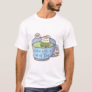 Cute Tea Bag Relax With A Cup Of Tea T-Shirt