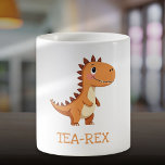 Cute Tea-Rex Dinosaur  Coffee Mug<br><div class="desc">Cute funny tea-rex dinosaur mug. Designed by Thisisnotme©</div>