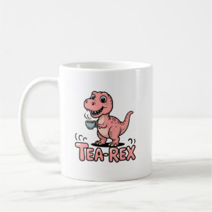 Cute Tea-Rex Pink Dinosaur – Sip Happens! Coffee Mug