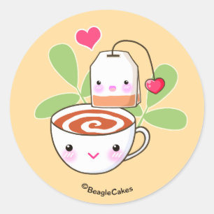 Cute Tea & Teabag Sticker