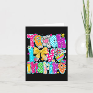 Cute Teach Love And Inspire Back To School Men Wom Card