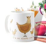 Cute Teacher Appreciation Chicken Pun Gift Coffee Mug<br><div class="desc">This charming and whimsical coffee mug is the perfect gift for the teacher in your life who loves a good laugh and has a soft spot for chickens! Featuring a hand-drawn design of a quirky cartoon chicken, this mug is a playful and unique addition to any classroom or kitchen. Whether...</div>